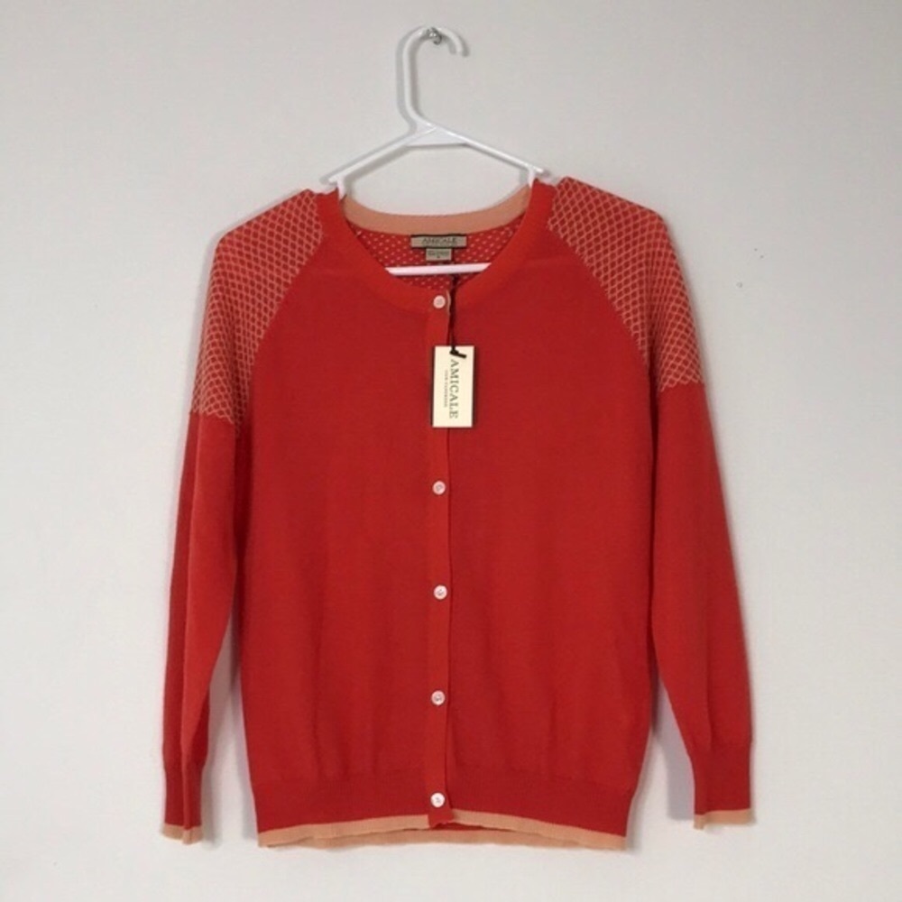 NWT AMICALE cashmere cardigan